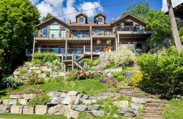 Lakefront haven with private lake access. Beautiful spacious two level townhome.