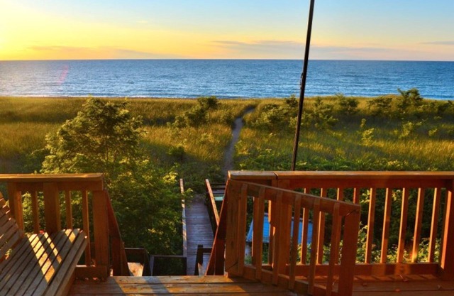Lakefront Home w/Private Beach, High-Speed WiFi, Outdoor Dining Area, & Firepit