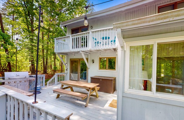 Lakefront Home w/ Private Hot Tub, WiFi, Dock, Lake Views, AC, & Wood Fireplace