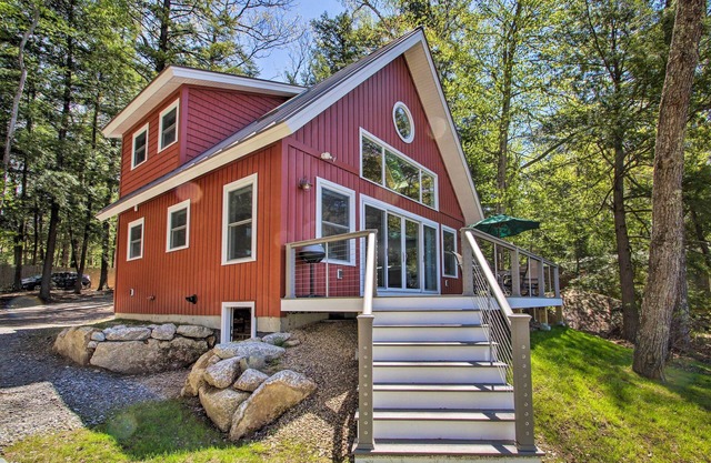 NOUVEAU! Accueil Lakefront Meredith avec plage privée!