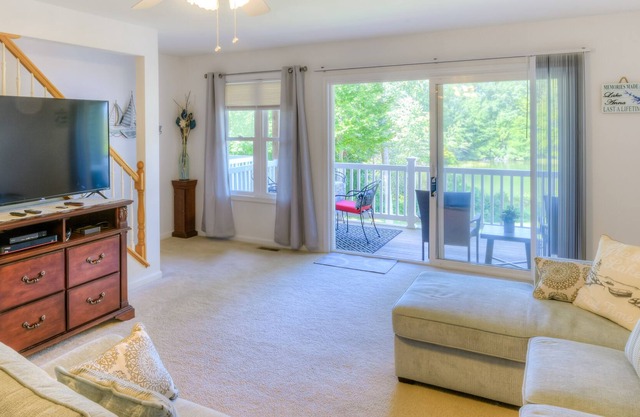 Lakefront oasis w/ beach access, two balconies & gas grill - dogs OK!