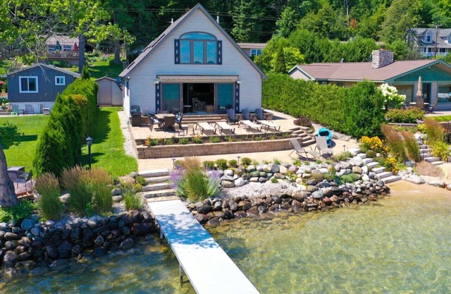 Lakefront Retreat on Torch Lake Sandbar