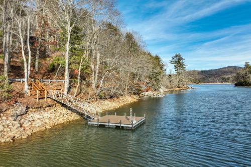 Lakeside Cashiers Cabin with Private Boat Dock!