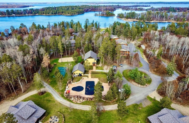 Lakeview Home with Dock on the Whitefish Chain, Outdoor Pool, Pickleball & More