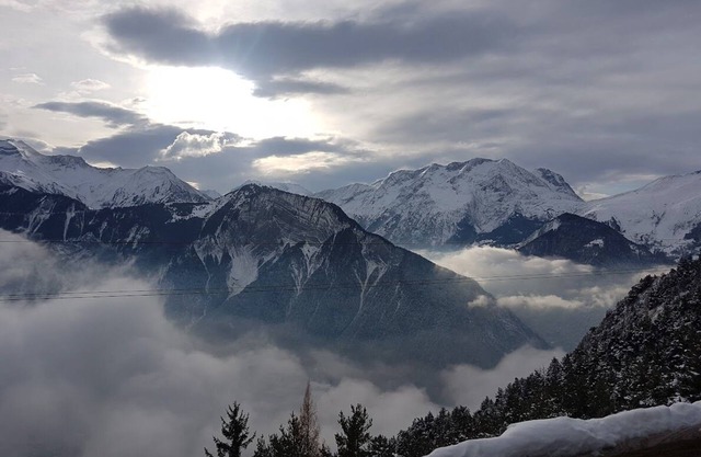 grand studio 4 personnes avec balcon au pied des pistes