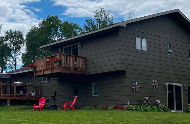 Large fully furnished,centrally located northern Minnesota retreat .