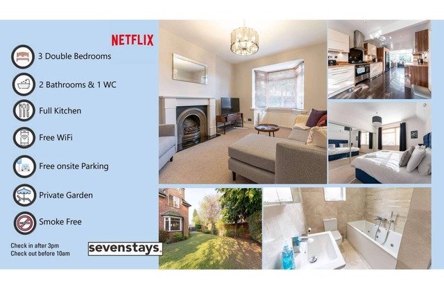 Large Home near city centre, UOB & QE hospital sleeps 6