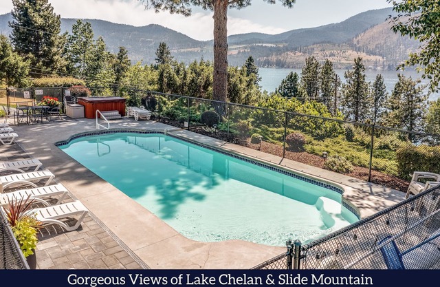 Retraite de Willow Point avec piscine privée, bain à remous et vue imprenable sur le lac Chelan!
