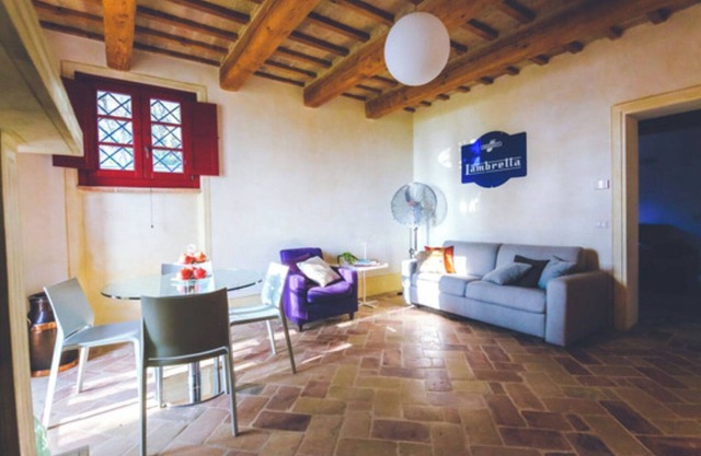 Lavender apartment in villa with swimming pool on the ground floor with private garden