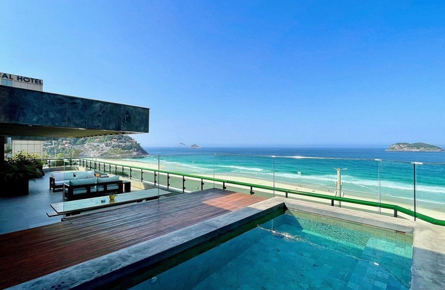 LUXOBRASIL #RJ105 Penthouse Linear 04 Suites Sea Front Pepê Vacation Rentals
