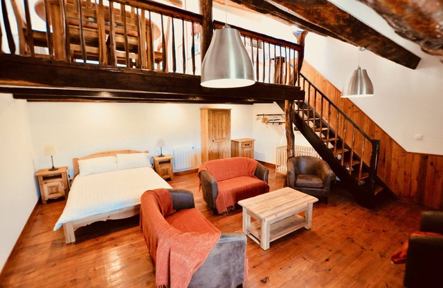 Le Sanglier - stylish, family friendly gite with heated pool, playground and terraces