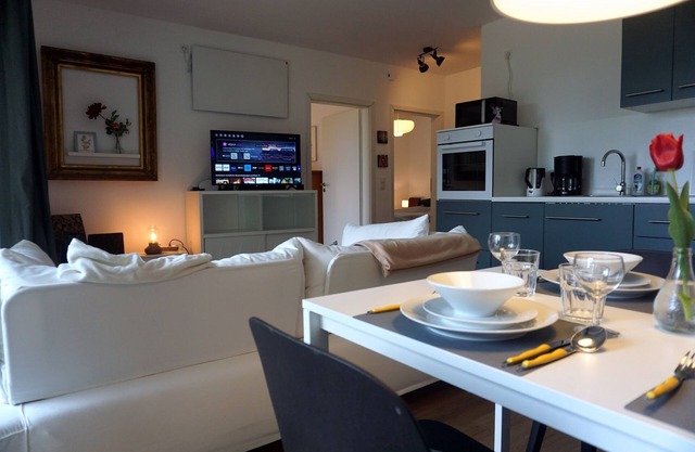 Lesum-auen. Ruhige Ferienwohnung mit Terrasse und Garten