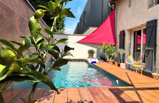 Maison au calme, petit jardin clos, piscine, 10´ Canal du Midi et 20´ Capitole
