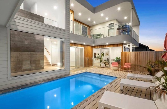 Links view coastal sanctuary with heated pool
