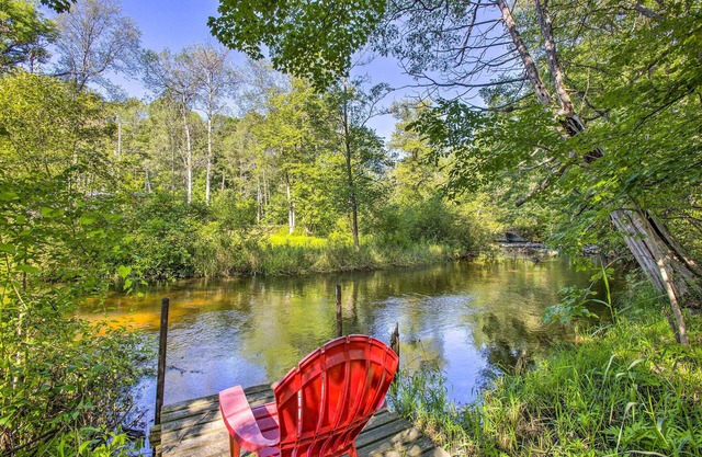 Little Manistee Riverfront Cabin w/ Fire Pit!
