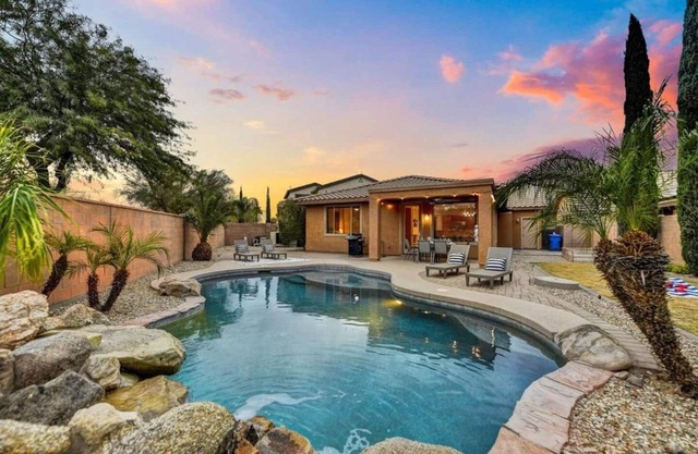 Living the Dream! Gated with PRIVATE heated pool.