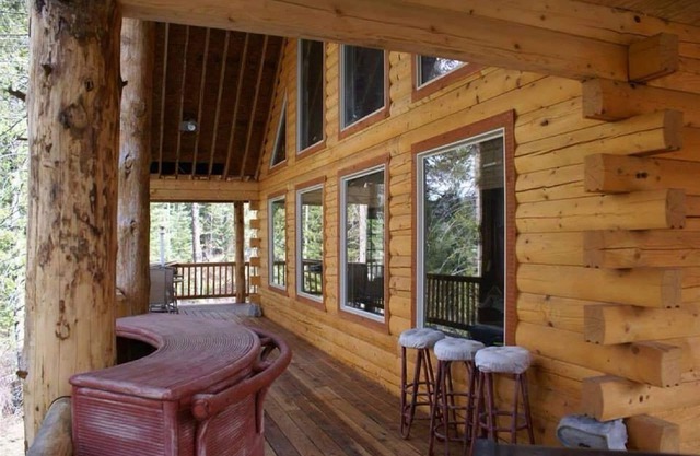 Log Cabin Golf Course Front-Terrace Lakes, magnifique tour de pont avec vue