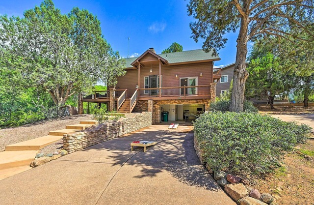 Log Cabin in Payson w/ Deck, Mtn & Creek Views
