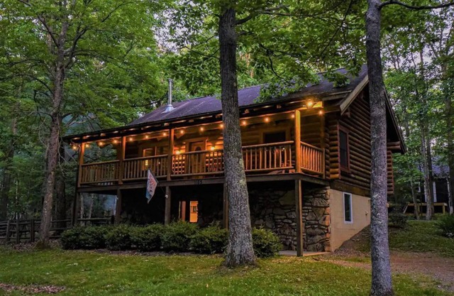 Log Cabin Retreat w/ Hot Tub, Game Room, Fire Pit