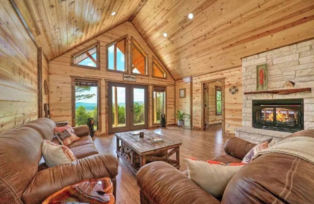 Log Cabin with Million Dollar View! “The Time Out” Secluded property