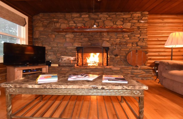 Cabane en rondins, Cheminée à bois, bain à remous, piscine, animaux acceptés, Asheville, NC