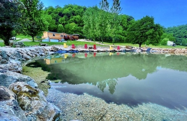Longview Lodge w/ Swimming Pond, Waterfalls, and Hot Tub