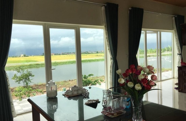 Lotus House avec une belle vue sur la rizière