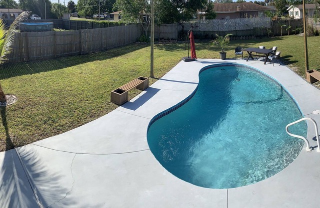 Lovely 3 bedroom with spacious backyard and pool.