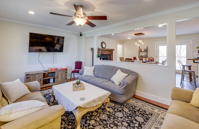 Lovely Greenwood Home w/ Deck, Fire Pit + 2 Acres!