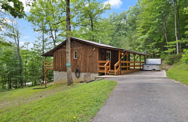 Lovely, Quaint, Hot Tub Cabin, fiber optic Wi-Fi, on pond with fabulous view!