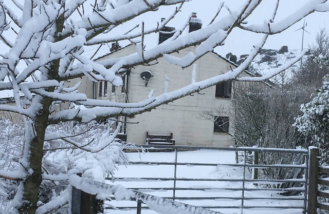 Ferme du bas Hawkstones, ferme du 17 e s., Pennine