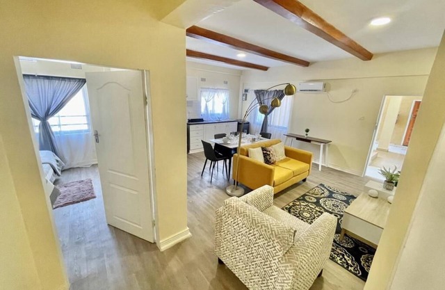 Lucy's unique apartment.