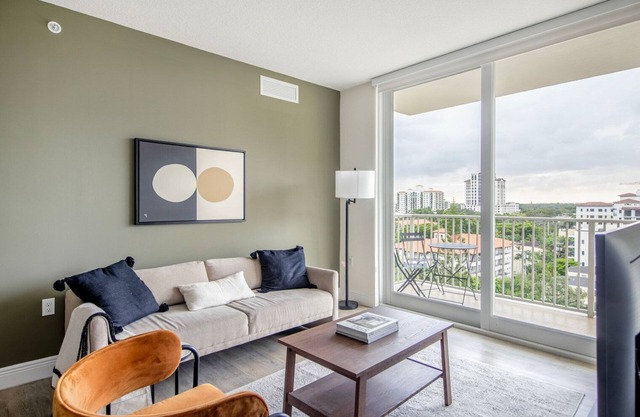 Luxe Coral Gables 2BR w/ Gym, Pool & W/D, nr Shopping, by Blueground