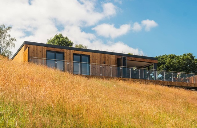 Luxurious 2 bedroom lodges with stunning meadow views.