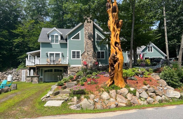Luxueux, maison 4 Waterfront saison sur Long Lake, régions du lac Sebago dans le Maine