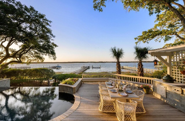 Luxurious Kiawah Riverfront Home with Pool and Private Dock