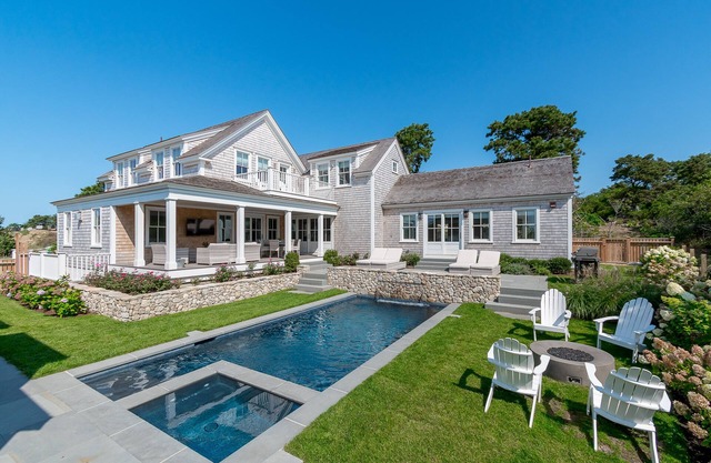 NOUVEAU et luxueux complexe de vacances Nantucket: 8 suites BR, piscine, spa, théâtre.