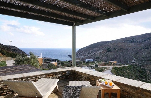 Luxury Andros Suites | Beautiful Suite with Side Sea View | Zorkos