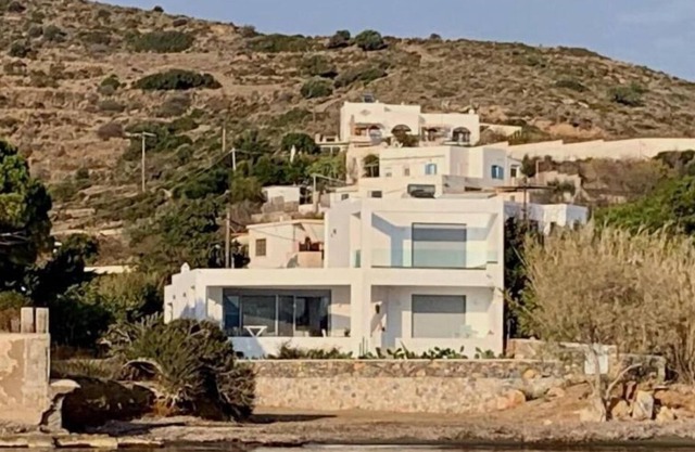 Luxury Beach Front Villa just opposite the famous Agios Isidoros little church.