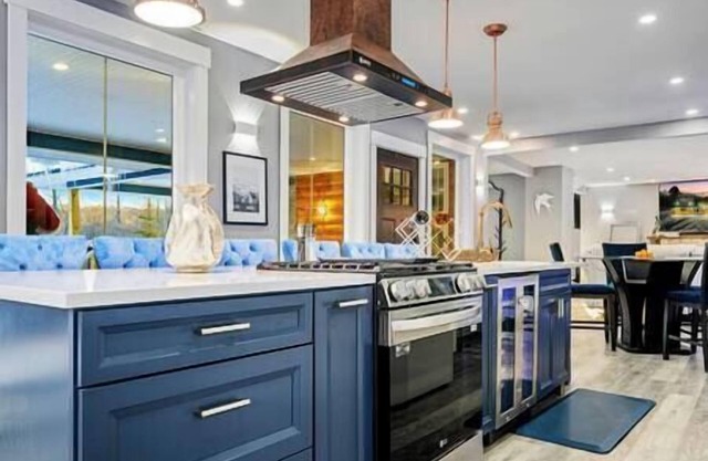 Luxe Chalet w/ Hot Tub, Swim Pond, Firepit, EV