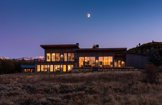 Luxury Mountain Modern Home in Jackson Hole Wyoming. Grand Teton National Park.