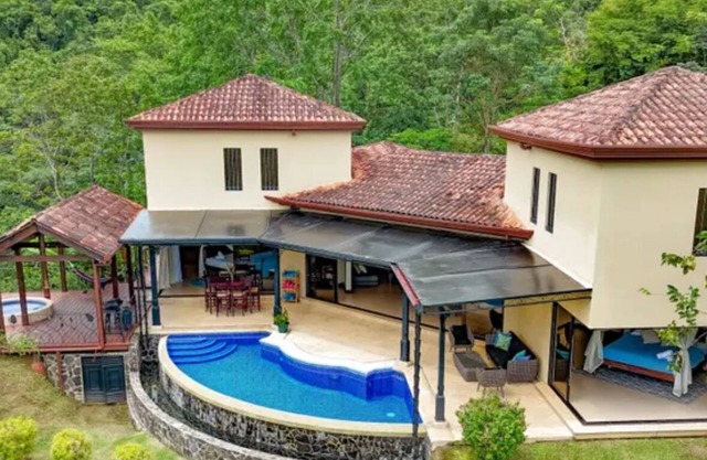 Luxury Pura Vida Estate with Private Waterfall, Ocean Views and Jungle Trails