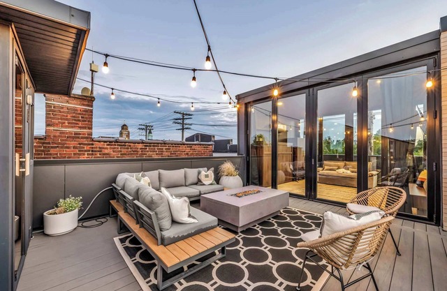 Luxury Rooftop Oasis Tremont: Sauna & Cold Plunge