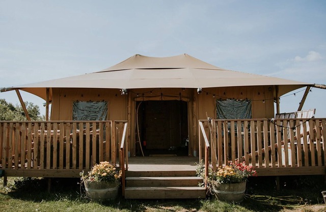 Safari Lodge-Douche-Lodge-Vue sur la campagne