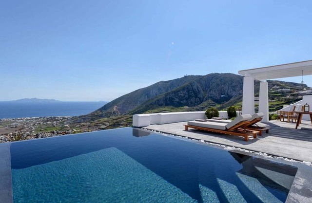 Luxury Santorini Villa | Villa Dean | 1 Bedroom | Children Older than 12Y are Allowed | Breathtaking Sea Views | Outdoor Dining Area | Furnished Sun Terrace | Private Outdoor Infinity Pool | Pyrgos