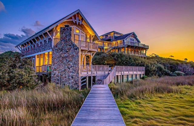 Luxury sound-front home with private pool, hot tub, & dock