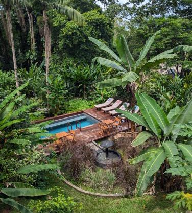 Luxury Villa plus 2 Cabins Rainforest Estate Natural Swim Pond