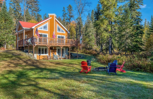 Belle maison avec accès Rangeley en été