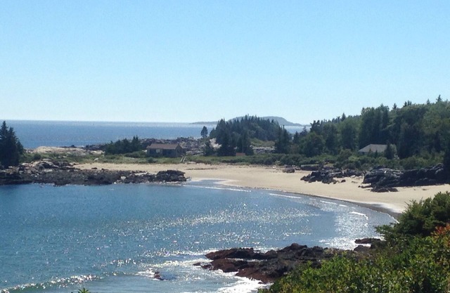 Maine Cottage sur une belle plage de sable, Indian Point, Georgetown