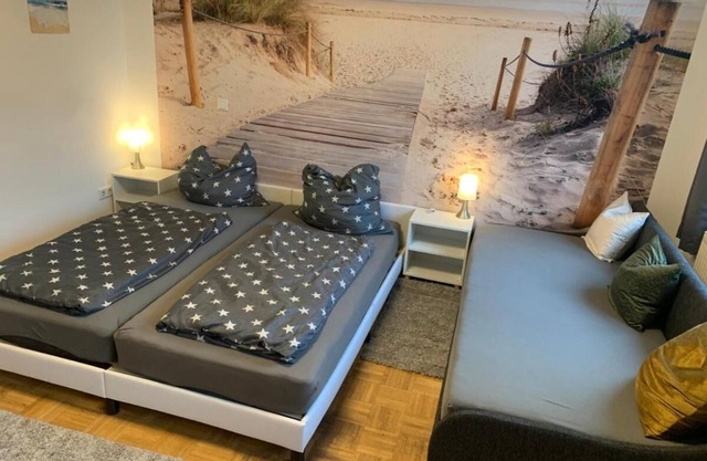 Mainpark apartment 4 rooms in a quiet apartment near Aschaffenburg for 10 people
